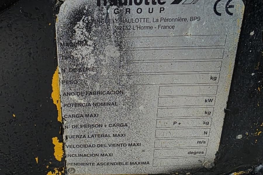 Haulotte H12SX Diesel, 4x4 Drive, 12m Working Height, 700kg