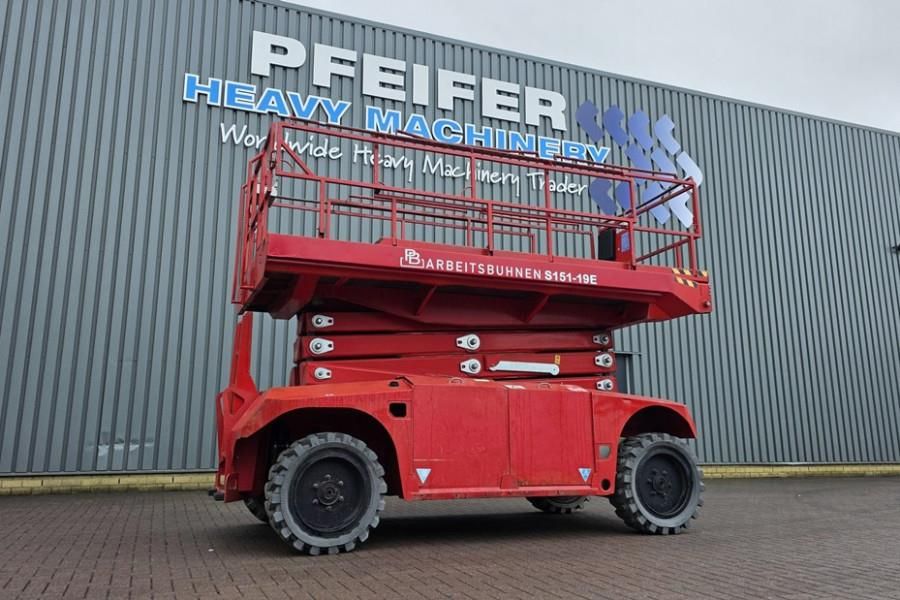 PB Lifttechnik S151-19E 4x4 Electric, 4x4 Drive, 15m Working Heig