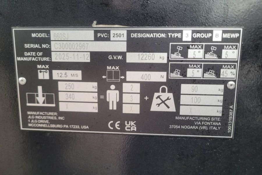 JLG 660SJ Quad Tracks Also Available For Rent, New, Di