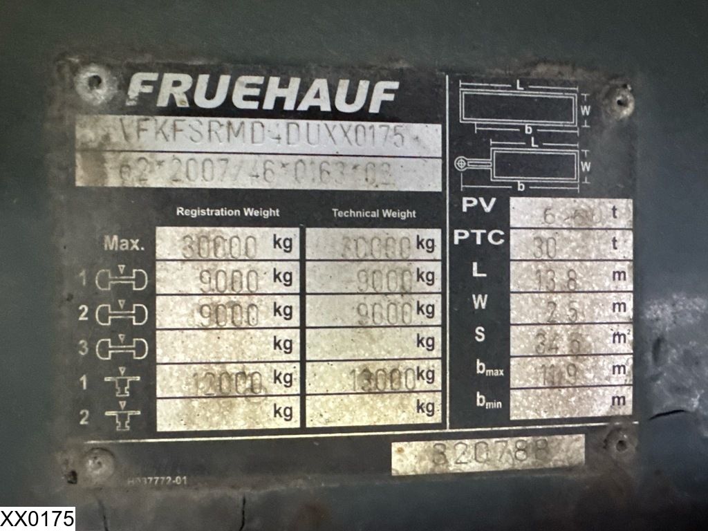 Fruehauf gesloten bak