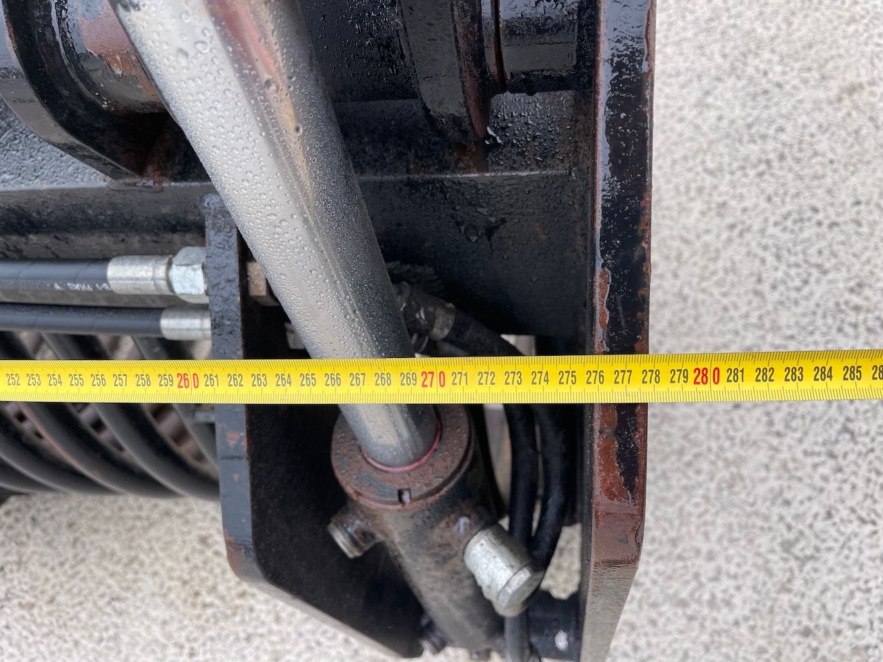 Puinbak met bovenklem 280cm