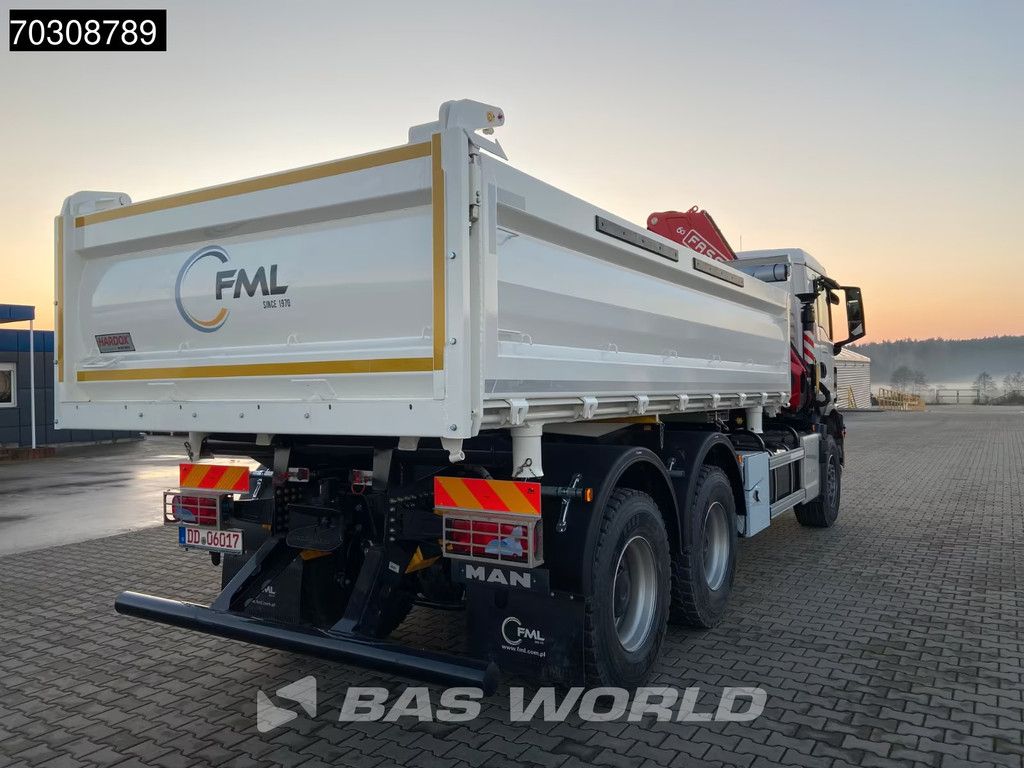 MAN TGS TGS 33.440 6X4 NEW! FASSI F235A.0.25 Kran Crane 11m3 3-way tipper Big-Axle Euro 6