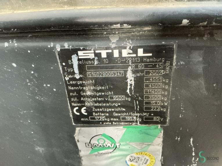 Forklifts Electric Still R60-45 2002 Battery 2019