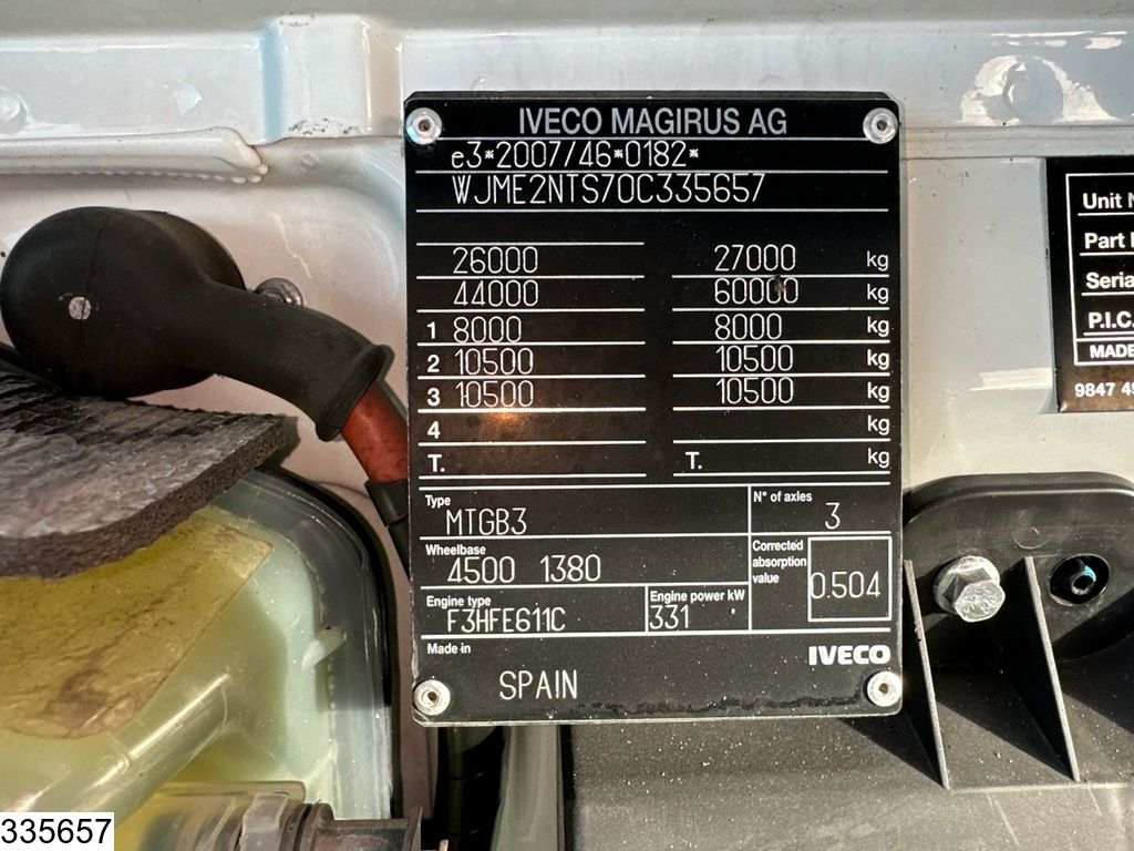 Iveco Trakker 450 6X4, EURO 6, Steel suspension