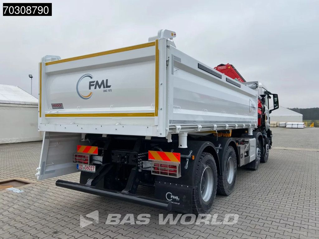 MAN TGS TGS 35.440 8X4 FASSI F365RA.2.26 E-DYNAMIC Crane 14m3 3-Way tipper Big-Axle Euro 6