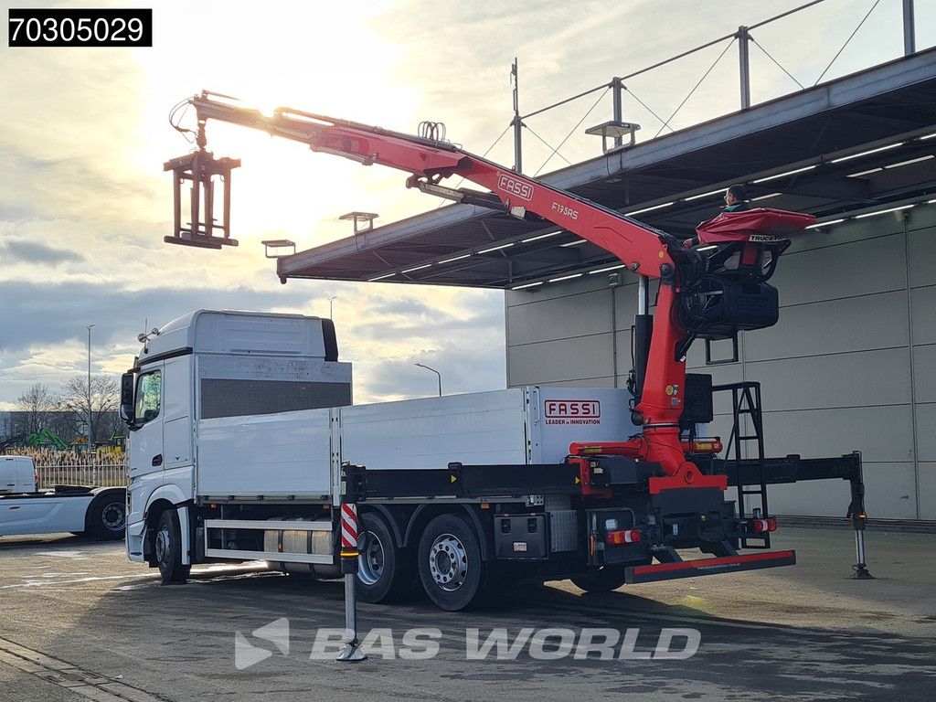 Mercedes Actros Actros 2745 6X2 Fassi F195AS.22 Kran Crane Lift+steering axle Automatic ACC Euro 6