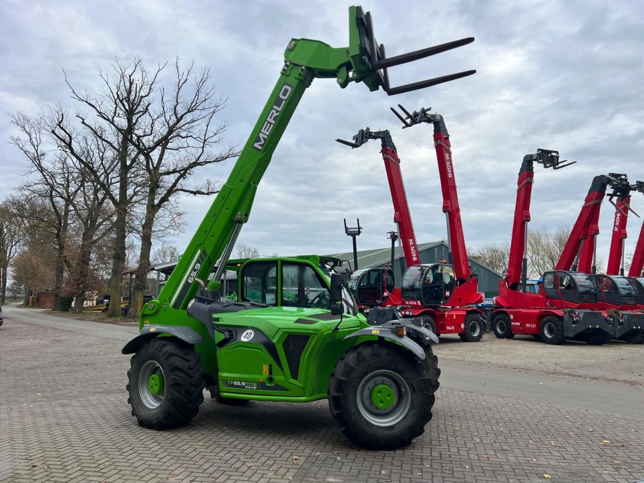 Used MERLO 65.9 TF telescopic with lifting height up to 8,8 m