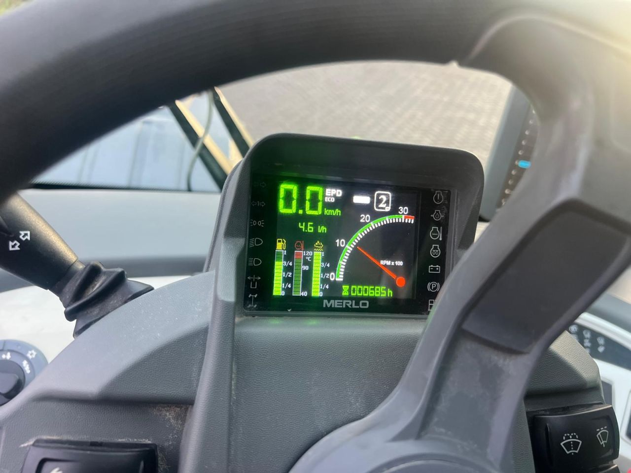 Used MERLO 65.9 TF telescopic with lifting height up to 8,8 m