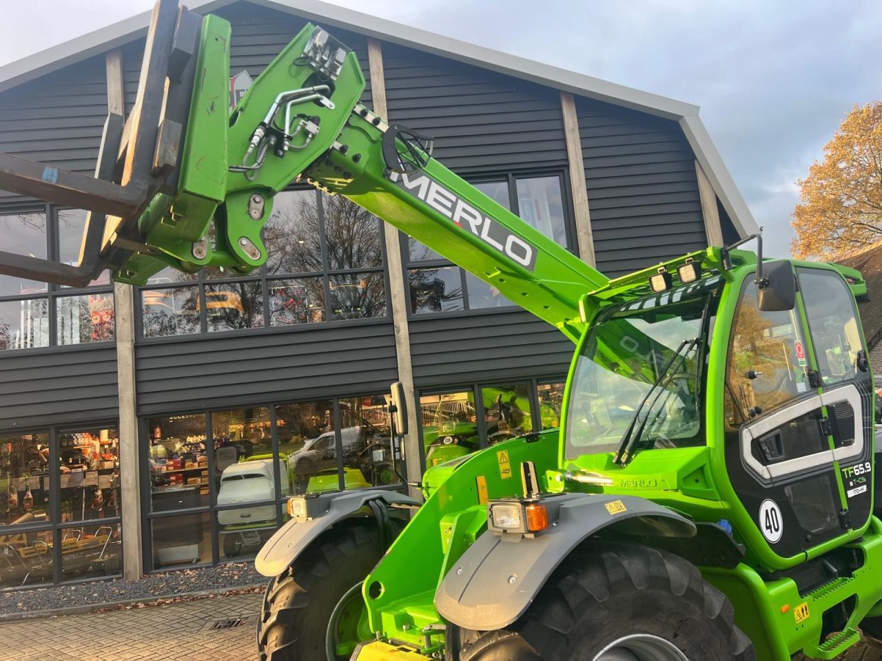 Used MERLO 65.9 TF telescopic with lifting height up to 8,8 m