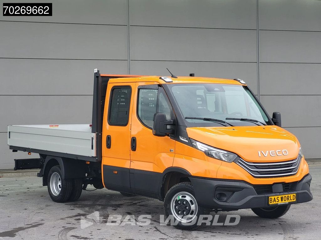 Iveco Daily 35C21 3.0 210PK 2025model Dubbel Cabine Open laadbak 3.5t Trekhaak CarPlay ACC LED Pritsche Pickup Airco Dubbel cabine Trekhaak
