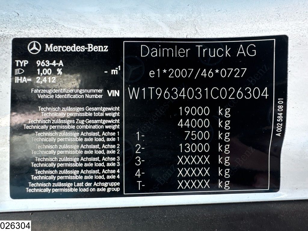 Mercedes Actros 1845 EURO 6d