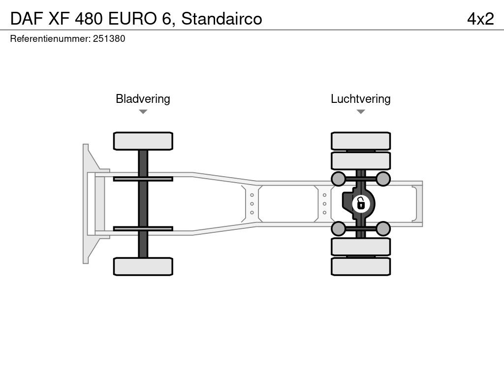 DAF XF 480 EURO 6, Standairco
