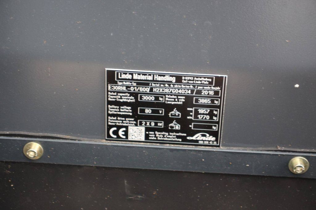 Gabelstapler Linde E30RHL-01/600 Elektro 3000kg 6,0m 2016