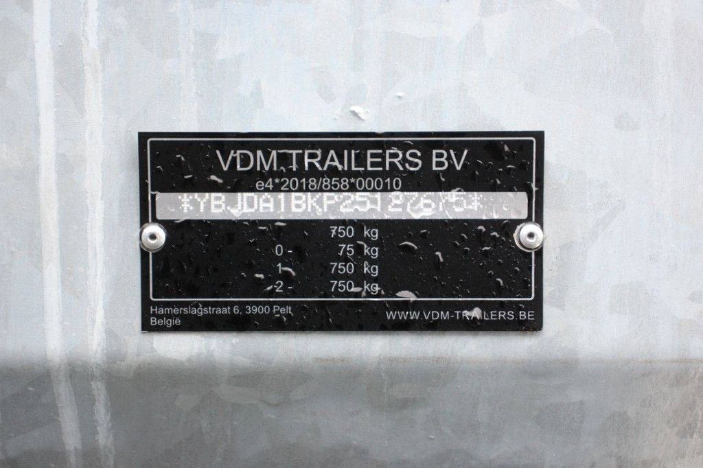 Trailer Tipper VDM Trailers 750kg New