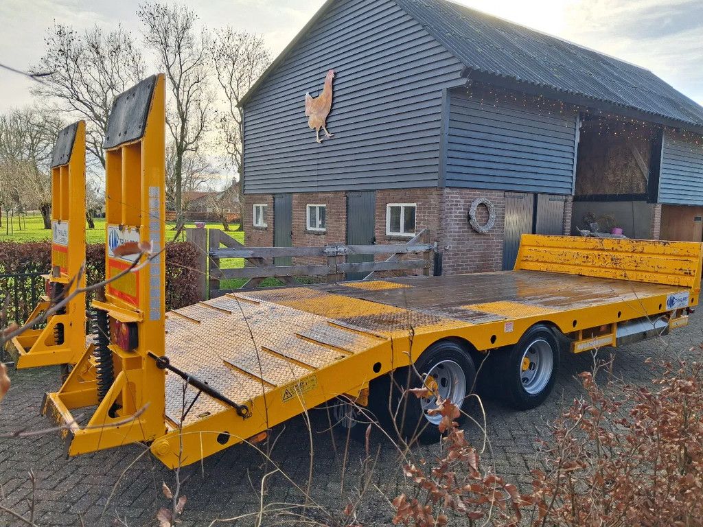 KANE 19 ton oprijwagen/dieplader Hydro geremd