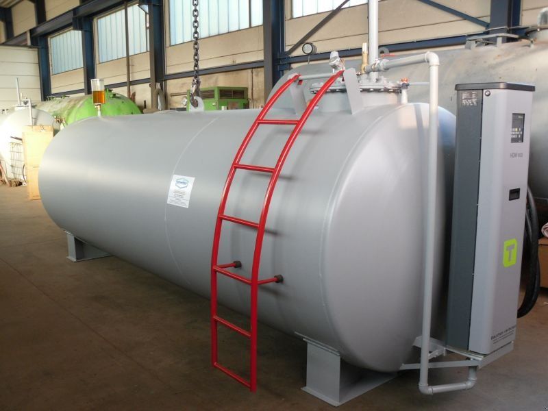 Alfred Schneider Dieseltank Heizöltank Stahltank mit Zapfsäule