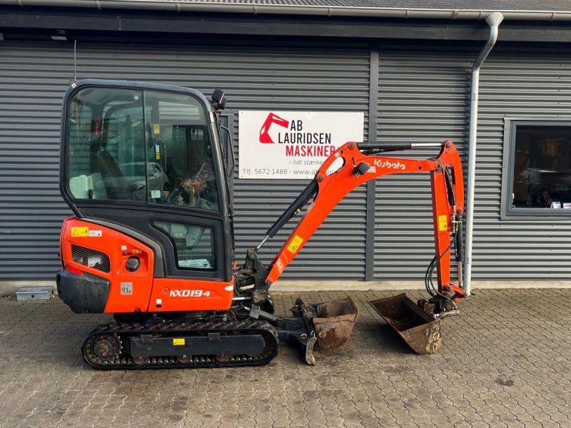 Kubota KX019-4 Tilt fæste med hydraulisk s30 hurtigskifte