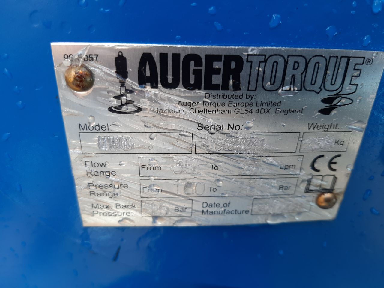 Auger Torque MT600 sleuvenfrees voor GiANT shovel