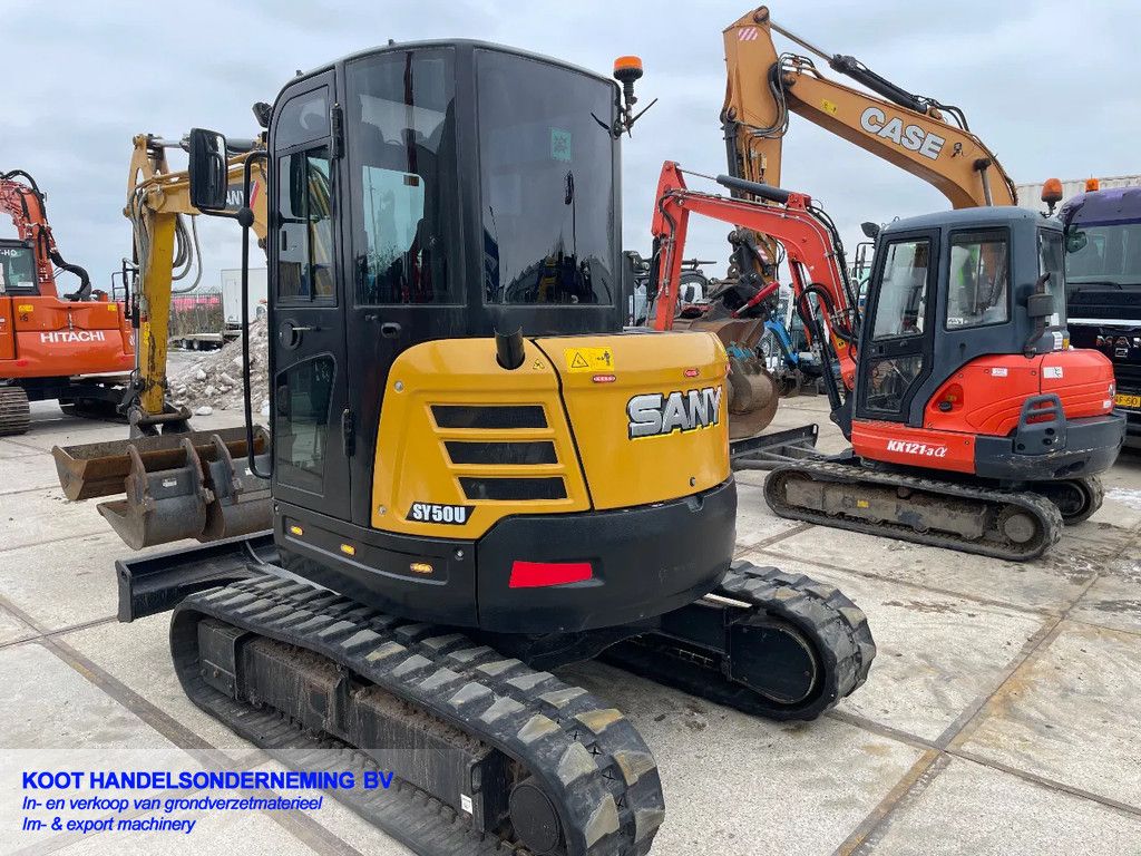Sany SY 50u 820 hours! 3 Buckets