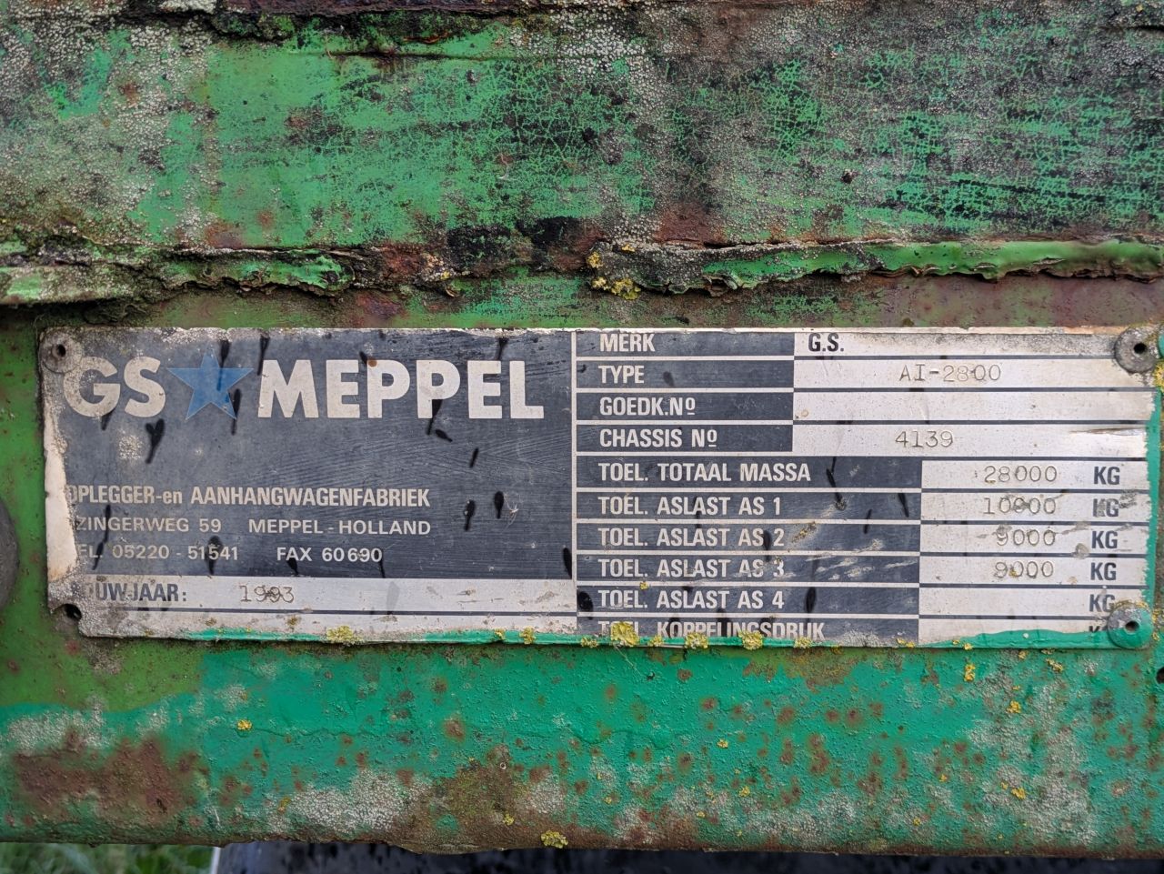 G.S ai-2800 kistenwagen