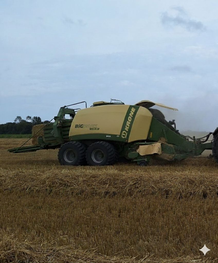 Krone BigPack 1290 XC HighSpeed + PreChop voorbouwhakselaar