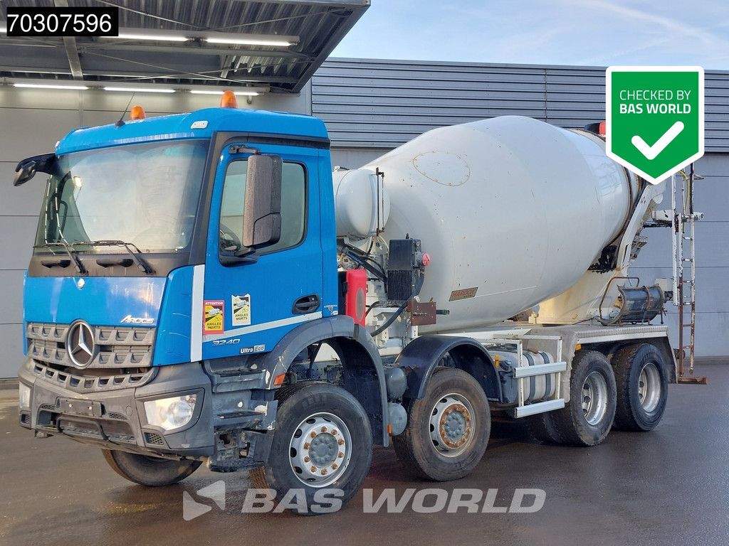Mercedes Arocs 3240 8X4 9m3 Stetter AM 9/8FHCLL Steelsuspension Automatic Euro 6