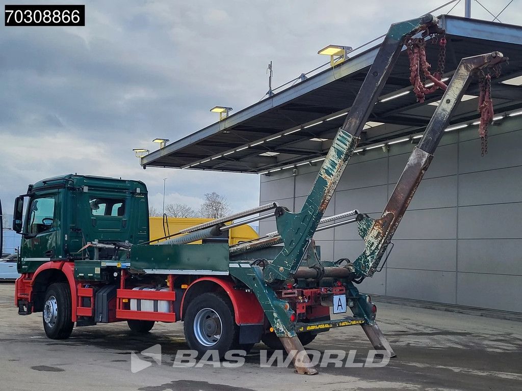 Mercedes Arocs 1833 4X2 Meiller Ak 12 LT skiploader Steelsuspension Big-Axle Automatic Euro 6