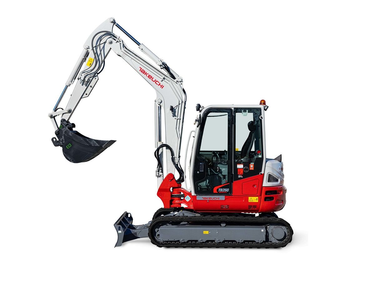 Takeuchi TB260 minigraver, BJ2025, Nieuw!