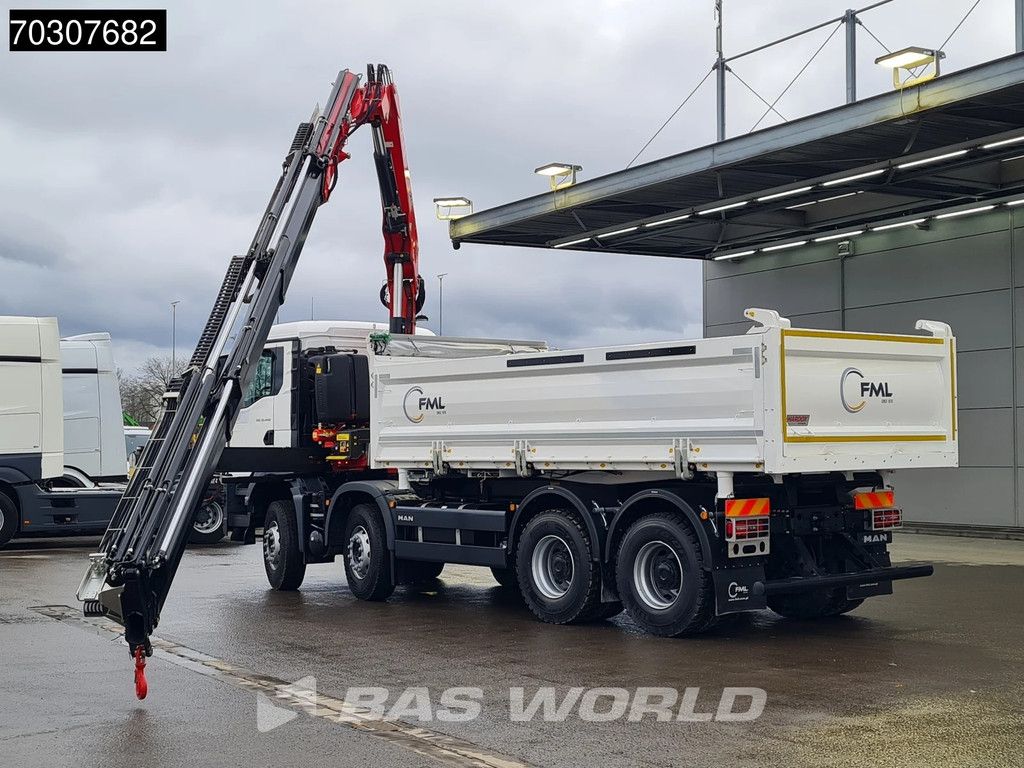 MAN TGS TGS 35.440 8X4 NEW Fassi F275A.0.26 Crane 13m3 3-way KH Kipper Automatic Euro 6