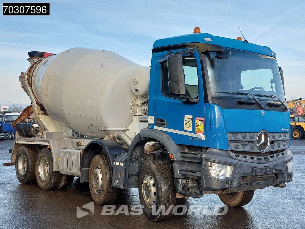 Mercedes Arocs 3240 8X4 9m3 Stetter AM 9/8FHCLL Steelsuspension Automatic Euro 6