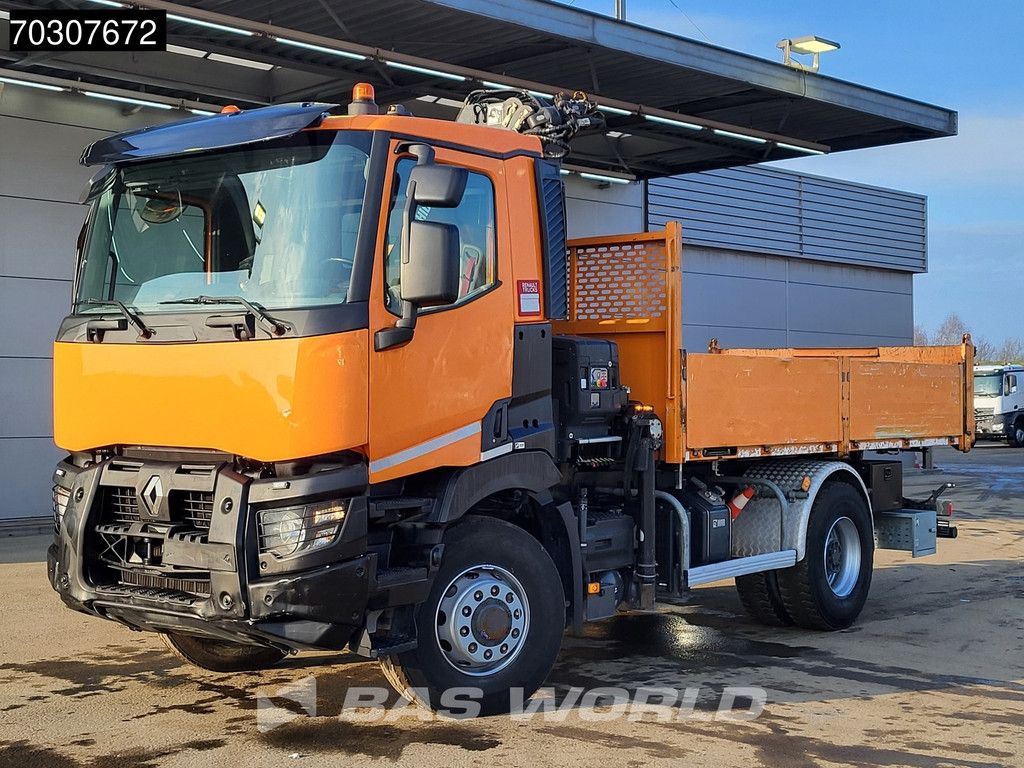 Renault C380 4X4 HIAB X-Hiduo 138 ES-2 Crane 7m3 tipper Hydrodrive Big-Axle Euro 6
