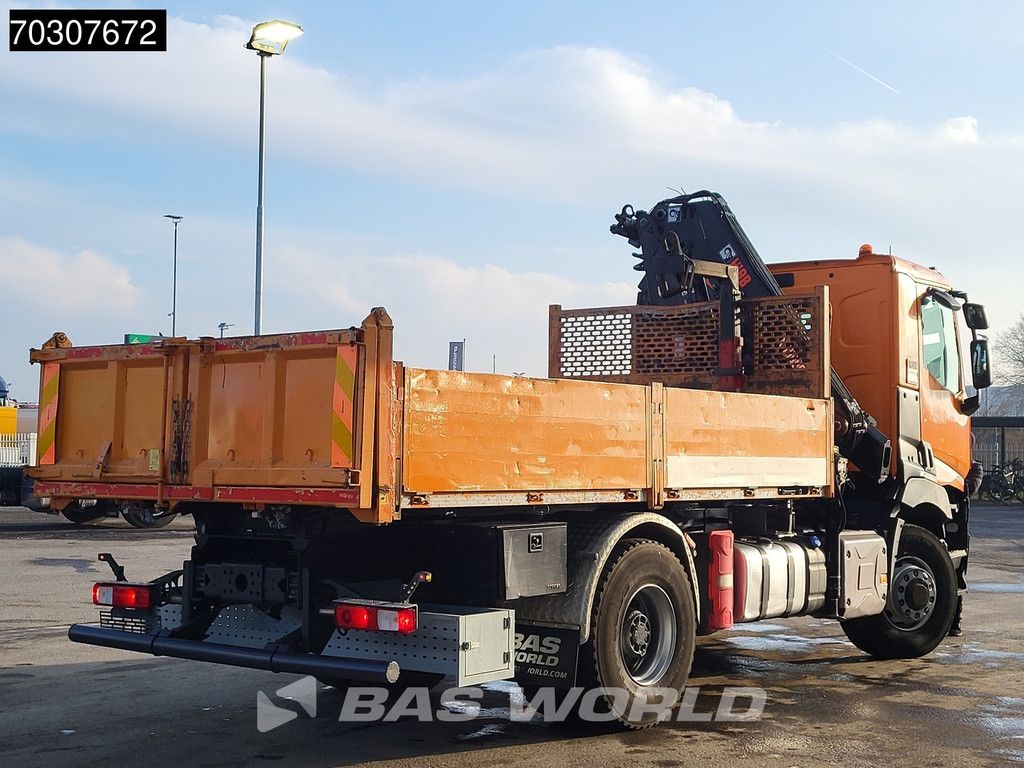 Renault C380 4X4 HIAB X-Hiduo 138 ES-2 Crane 7m3 tipper Hydrodrive Big-Axle Euro 6