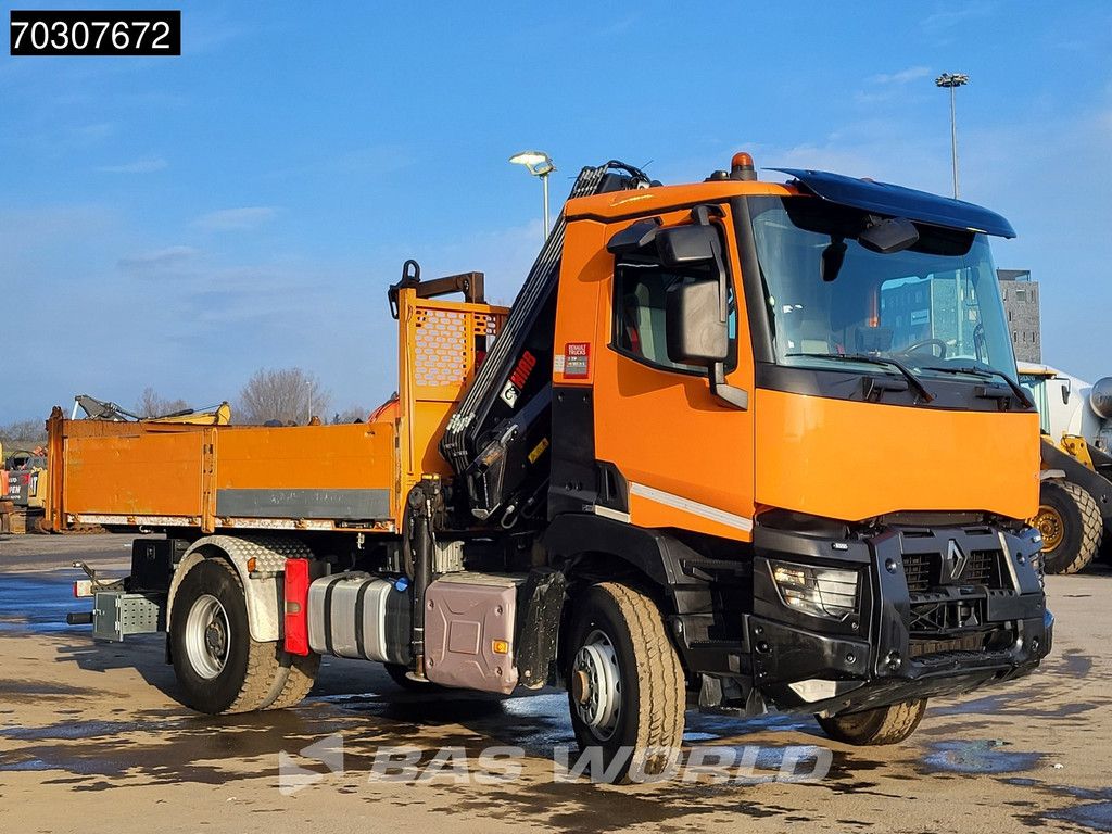 Renault C380 4X4 HIAB X-Hiduo 138 ES-2 Crane 7m3 tipper Hydrodrive Big-Axle Euro 6