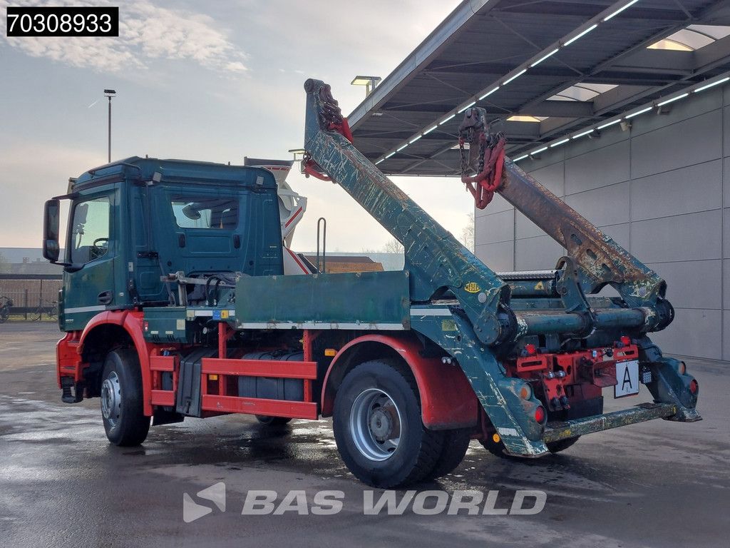 Mercedes Arocs 1833 4X2 Meiller Ak 12 LT skiploader Steelsuspension Big-Axle Automatic Euro 6