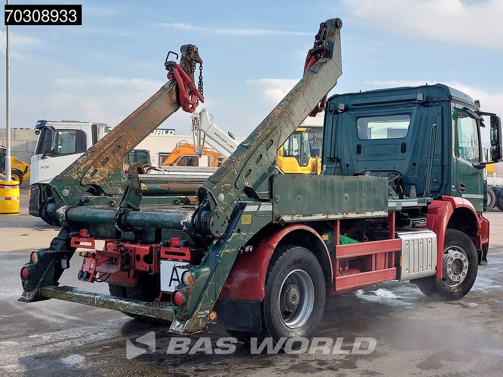 Mercedes Arocs 1833 4X2 Meiller Ak 12 LT skiploader Steelsuspension Big-Axle Automatic Euro 6
