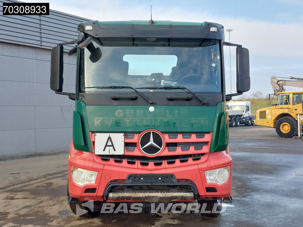 Mercedes Arocs 1833 4X2 Meiller Ak 12 LT skiploader Steelsuspension Big-Axle Automatic Euro 6