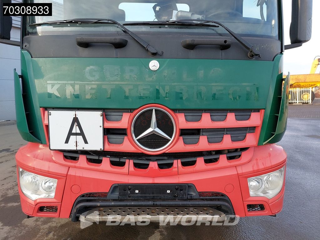 Mercedes Arocs 1833 4X2 Meiller Ak 12 LT skiploader Steelsuspension Big-Axle Automatic Euro 6