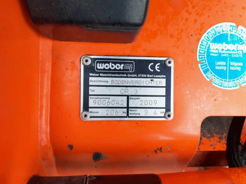 Weber Trilplaat Grondfrees Weidebloter Veldspuit Kieper