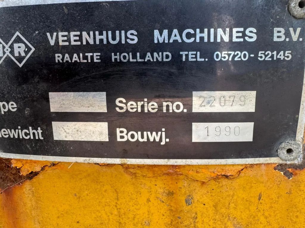 Veenhuis Vacuumtank 5800 Liter + Zodebemester