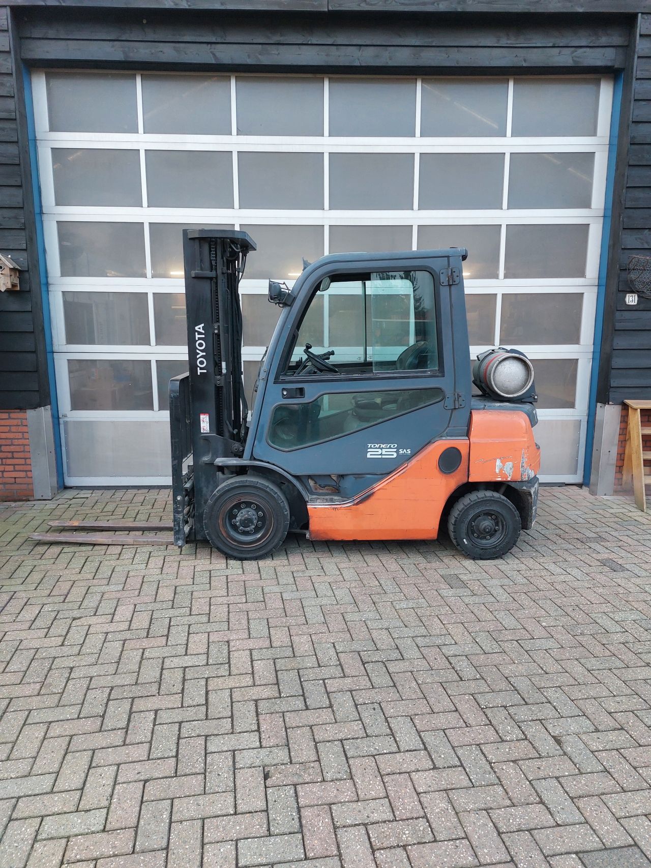 Toyota 8fgf25 triplex sideshift vorkenspreider