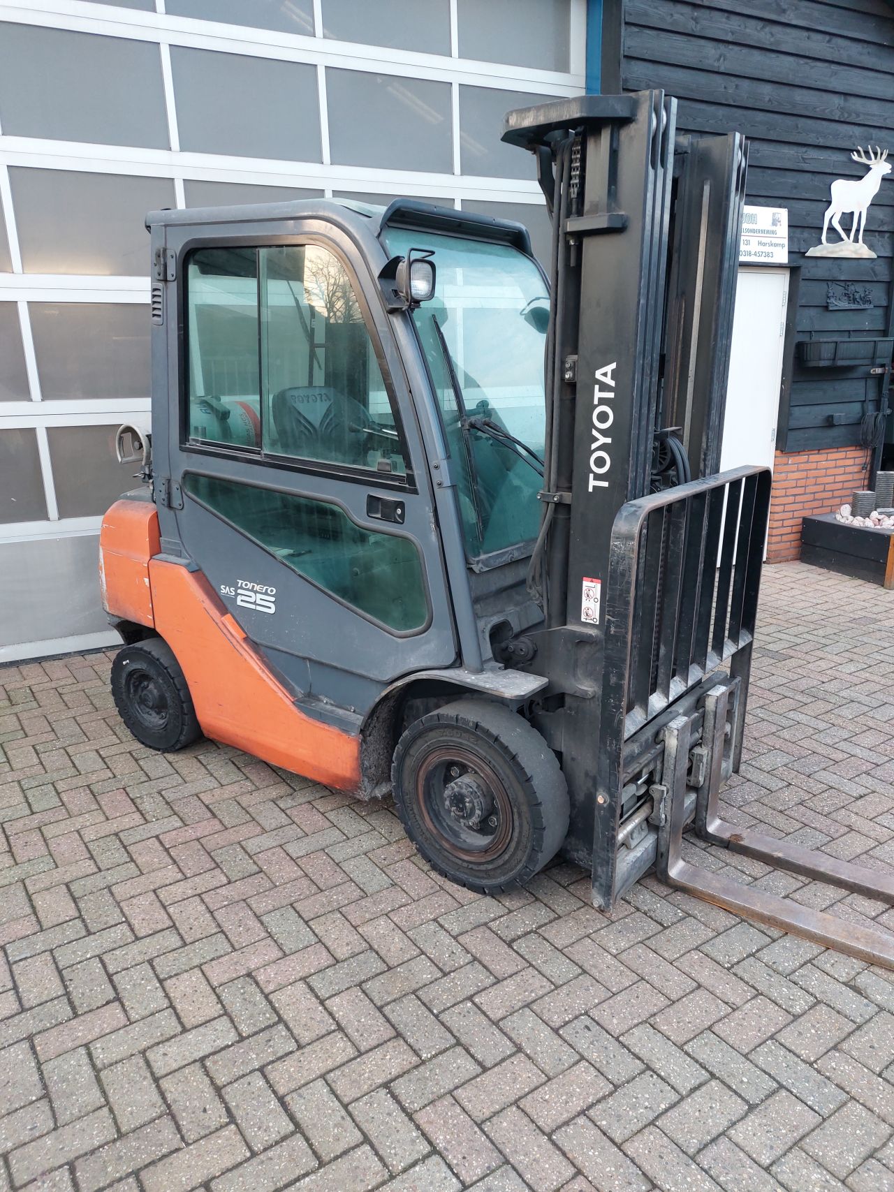 Toyota 8fgf25 triplex sideshift vorkenspreider