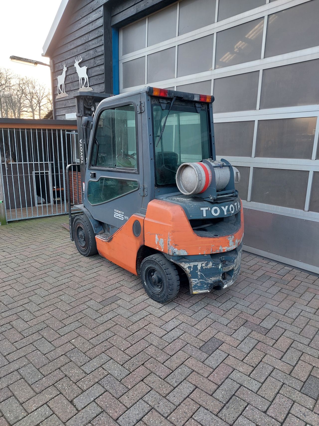 Toyota 8fgf25 triplex sideshift vorkenspreider