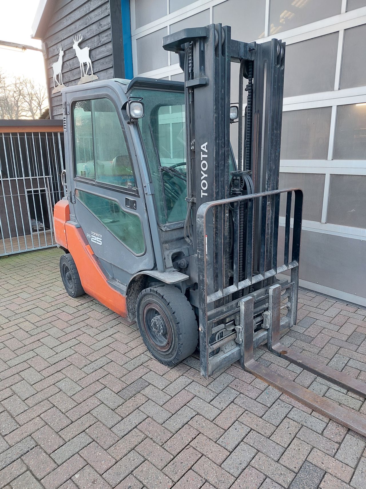 Toyota 8fgf25 triplex sideshift vorkenspreider