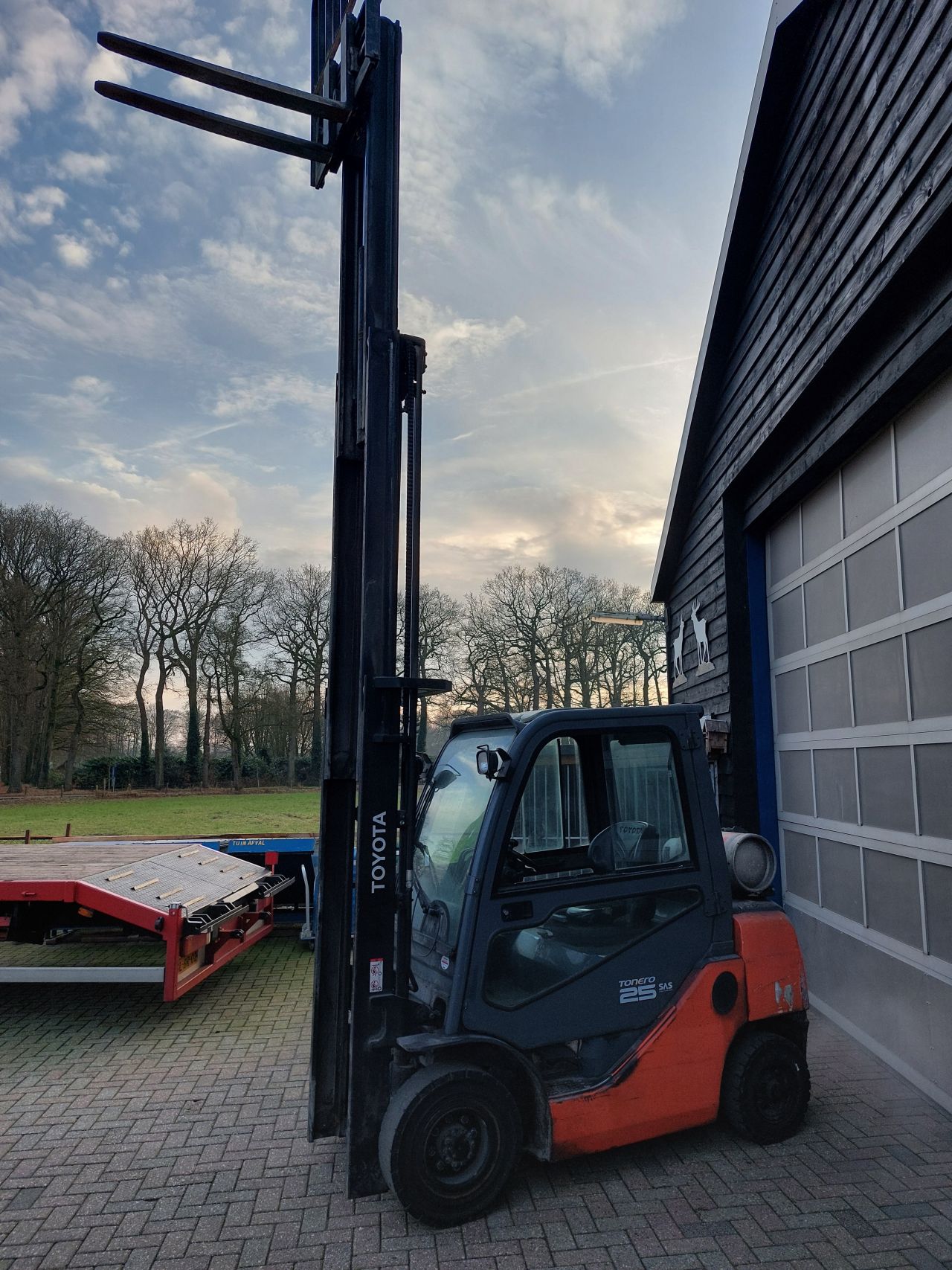 Toyota 8fgf25 triplex sideshift vorkenspreider