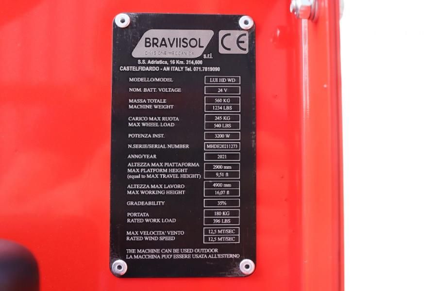 Bravi LUI HD WD Leonardo New, Electric, 4.90m Working He