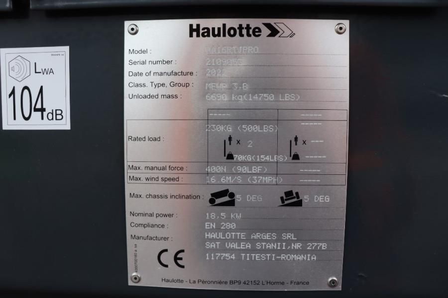 Haulotte HA16RTJ Pro NEW, Valid inspection, *Guarantee! Die
