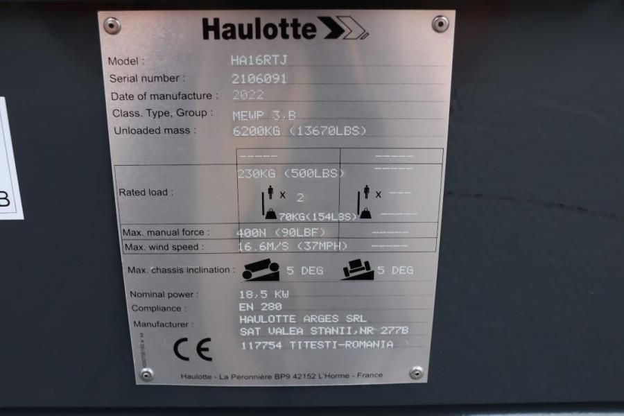 Haulotte HA16RTJ Valid Inspection, *Guarantee! Diesel, 4x4