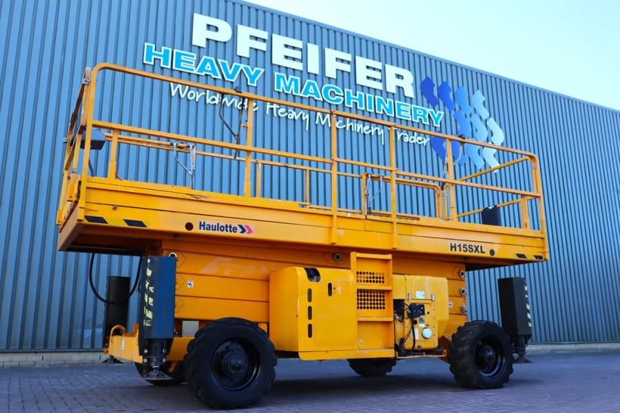 Haulotte H15SXL Diesel, 4x4 Drive, 15m Working Height, 500k