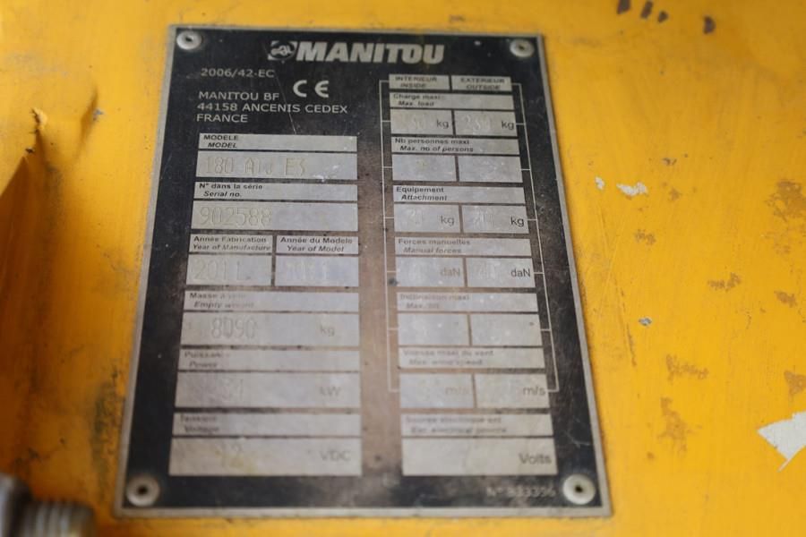 Manitou 180ATJ Diesel, 4x4x4 Drive, 18m Working Height, 11