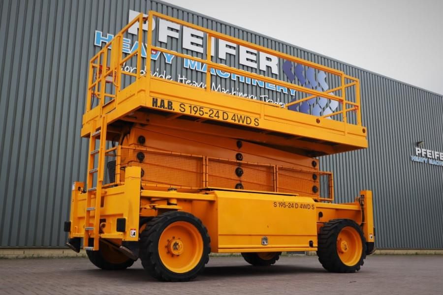 HAB S195-24 D4WDS Diesel, 4x4 Drive, 19.5m Working Hei